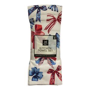 Member's Mark Super-Absorbent 100% Cotton Kitchen Towel Set, 8pc - Bows